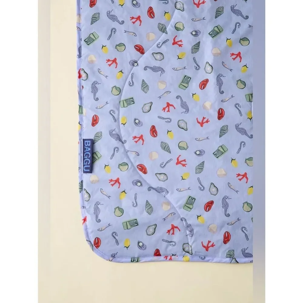 New Urban Outfitters BAGGU Sea Charms Puffy Picnic Blanket